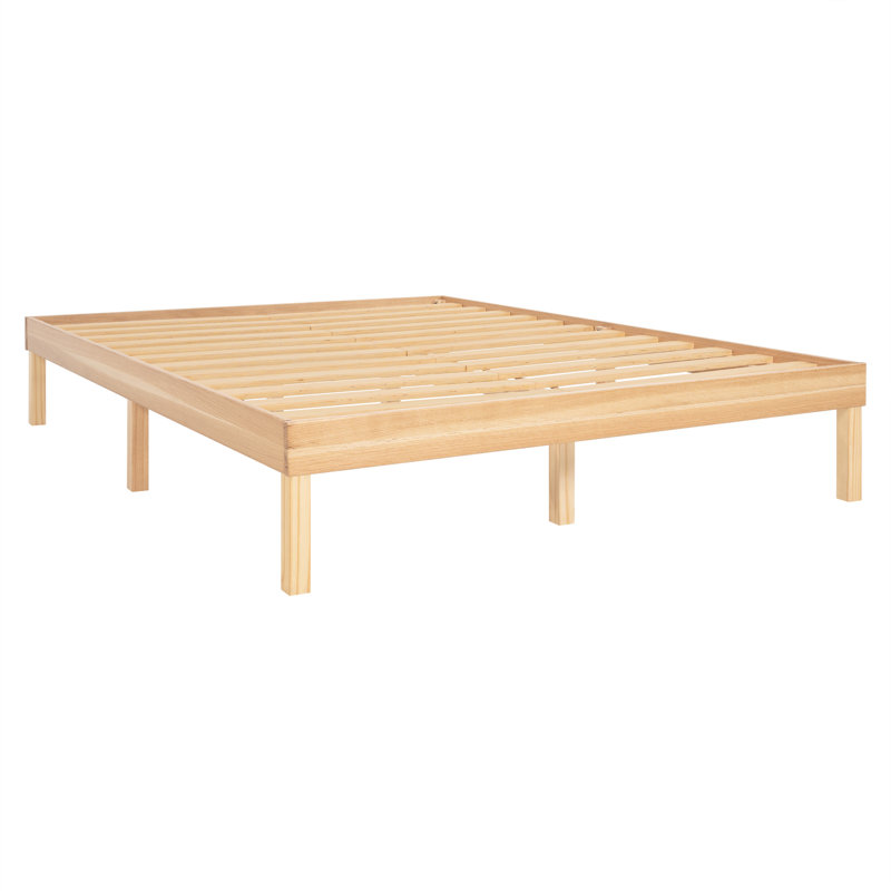 Ebern Designs Eimuntas 14 inch Solid Wood Platform Bed, No Squeak Bed